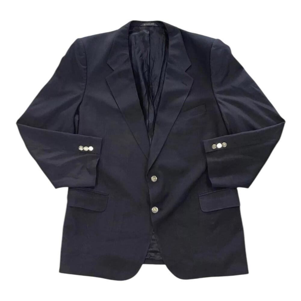 Burberrys Blazer Suit Jacket 100% Wool Men’s Medium Designer Formal Coat Preppy